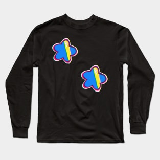 Neon star pattern Long Sleeve T-Shirt